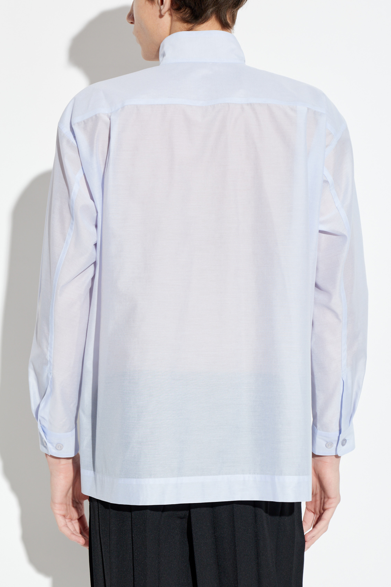 Homme Plissé Issey Miyake Mandarin collar shirt | Men's | Vitkac